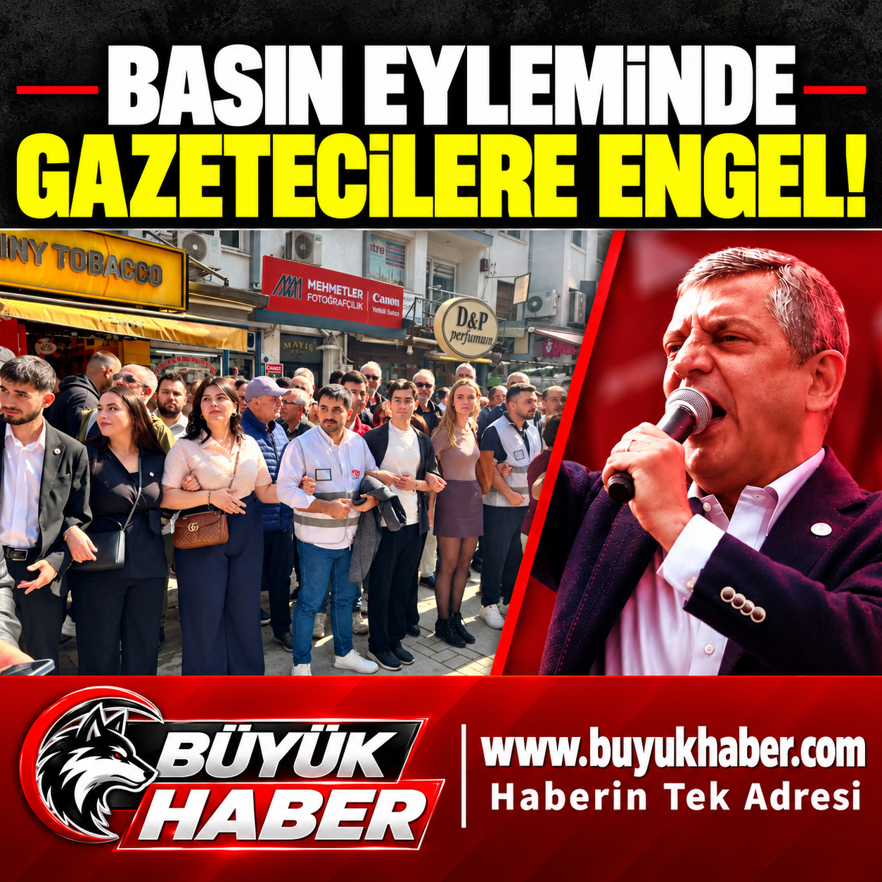 İZMİR’DE BASIN ÖZGÜRLÜĞÜ EYLEMİNDE GAZETECİLERE ENGEL!